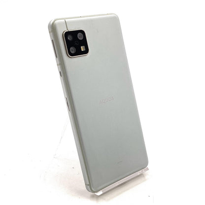 【全額返金保証】【最速発送】SHARP AQUOS sense5G 64GB オリーブシルバー au SHG03 白ロム 美品 動作確認済