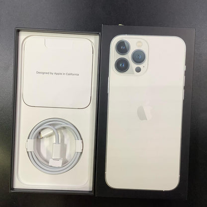 【全額返金保証】【最速発送】Apple iPhone iPhone Pro Max 13 Pro Max 128GB シルバー SIMフリー 白ロム 美品 動作確認済 93%