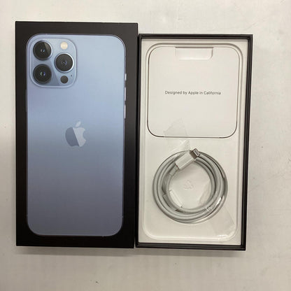 【全額返金保証】【最速発送】Apple iPhone iPhone 13 Pro Max 128GB シエラブルー au 白ロム 動作確認済 78%