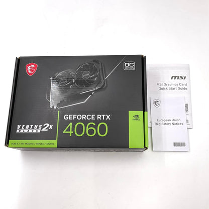 【全額返金保証】【最速発送】MSI GeForce RTX 4060 VENTUS 2X WHITE 8G OC 912-V516-208 超美品 動作確認済