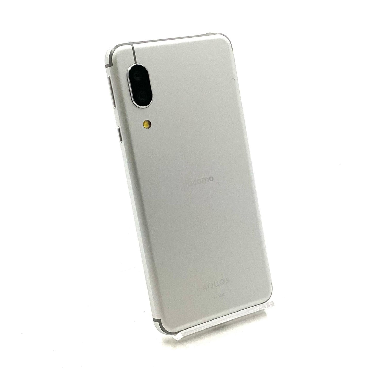 【全額返金保証】【最速発送】SHARP AQUOS sense3 64GB シルバーホワイト docomo SH-02M 白ロム 動作確認済