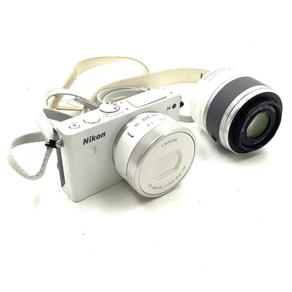 【全額返金保証】【最速発送】Nikon デジタル一眼 Nikon 1 J4 ダブルズームキット ホワイト 動作確認済