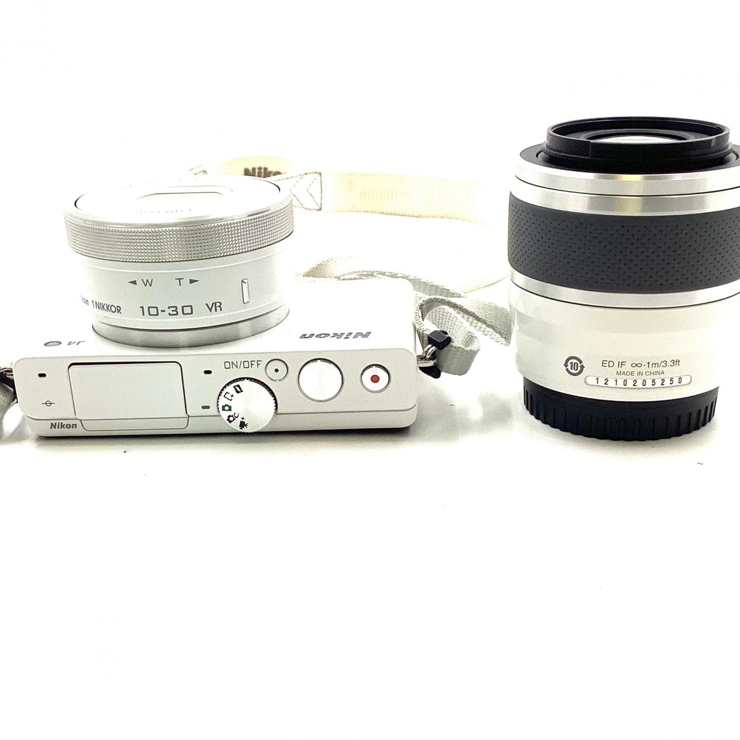 【全額返金保証】【最速発送】Nikon デジタル一眼 Nikon 1 J4 ダブルズームキット ホワイト 動作確認済