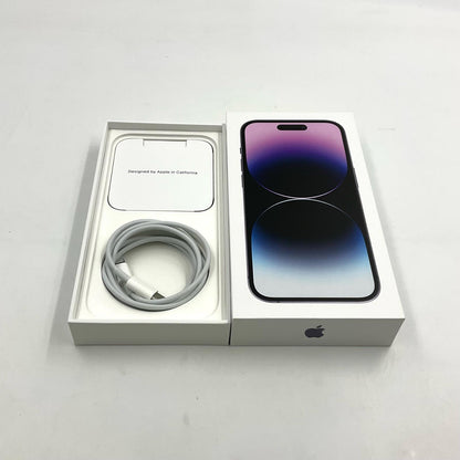 【全額返金保証】【最速発送】Apple iPhone iPhone 14 Pro 128GB ディープパープル SIMフリー 白ロム 動作確認済 76%