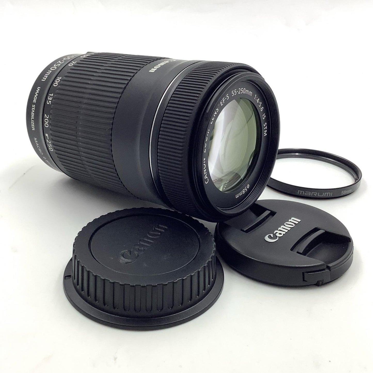 【全額返金保証】【最速発送】Canon EF-S55-250mm F4-5.6 IS STM 美品 動作確認済