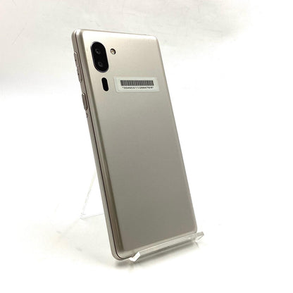 【全額返金保証】【最速発送】SHARP AQUOS シンプルスマホ5 32GB シャンパンゴールド Softbank A001SH 白ロム 動作確認済