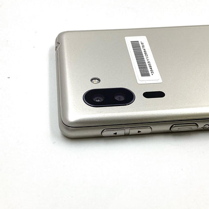 【全額返金保証】【最速発送】SHARP AQUOS シンプルスマホ5 32GB シャンパンゴールド Softbank A001SH 白ロム 動作確認済