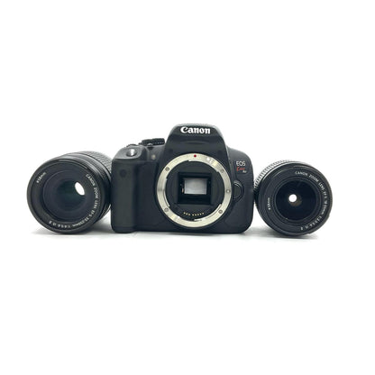【全額返金保証】【最速発送】Canon デジタル一眼 EOS Kiss X6i ダブルズームキット ブラック 動作確認済
