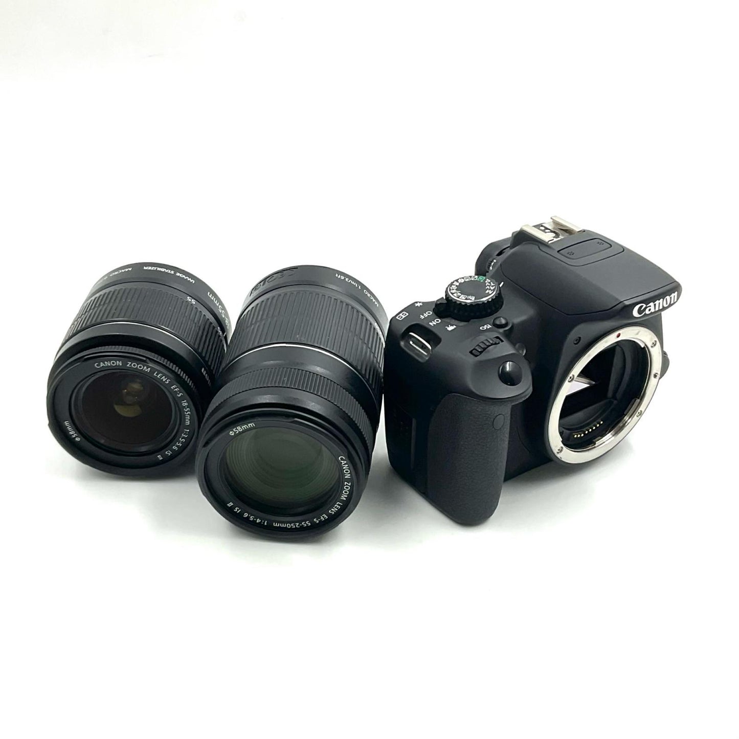 【全額返金保証】【最速発送】Canon デジタル一眼 EOS Kiss X6i ダブルズームキット ブラック 動作確認済
