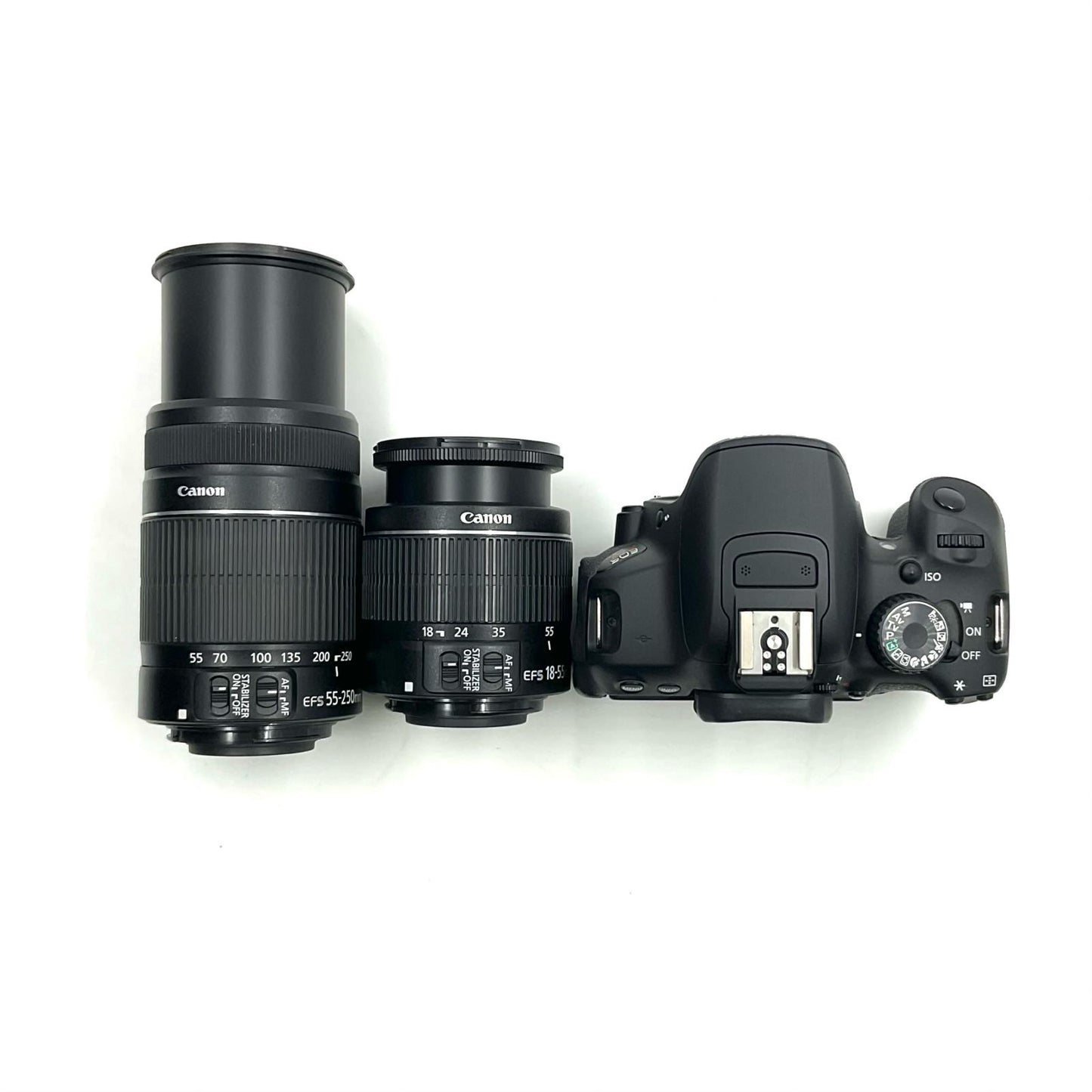 【全額返金保証】【最速発送】Canon デジタル一眼 EOS Kiss X6i ダブルズームキット ブラック 動作確認済