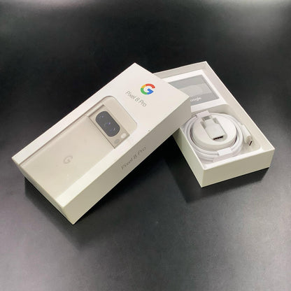 【全額返金保証】【最速発送】Google Pixel 8　Pro 128GB ポーセリン SIMフリー GE9DP 白ロム 美品 動作確認済
