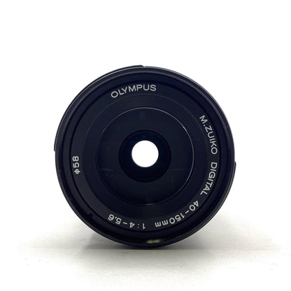 【全額返金保証】【最速発送】OLYMPUS M.ZUIKO DIGITAL ED 40-150mm F4.0-5.6 [シルバー] 美品 動作確認済