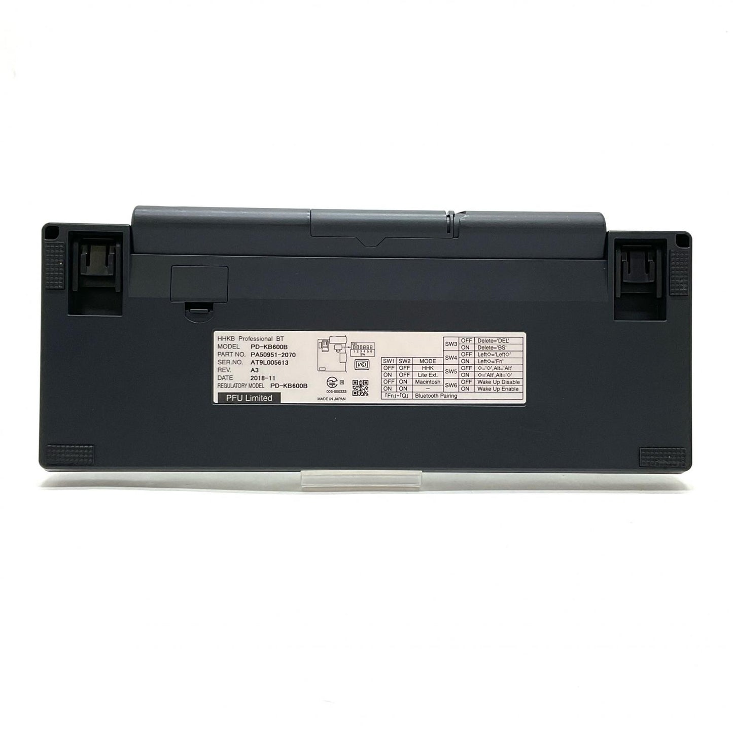 【全額返金保証】【最速発送】PFU Happy Hacking Keyboard Professional BT PD-KB600B PD-KB600B 美品 動作確認済