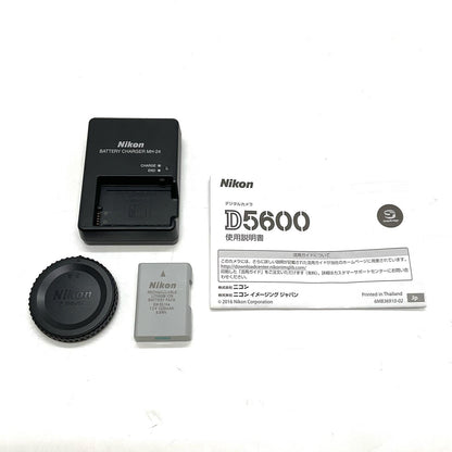 【全額返金保証】【最速発送】Nikon デジタル一眼 D5600 ボディ ブラック 美品 動作確認済