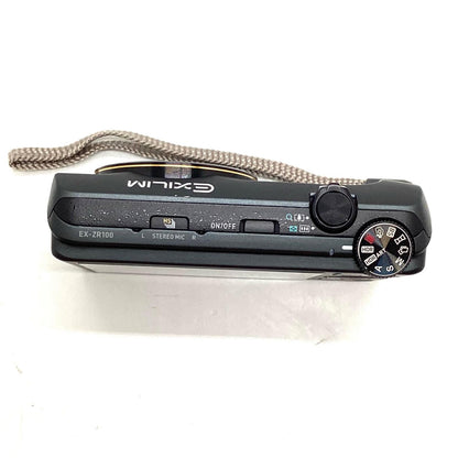 【全額返金保証】【最速発送】CASIO コンパクトデジタルカメラ HIGH SPEED EXILIM EX-ZR100BK [ブラック] 動作確認済