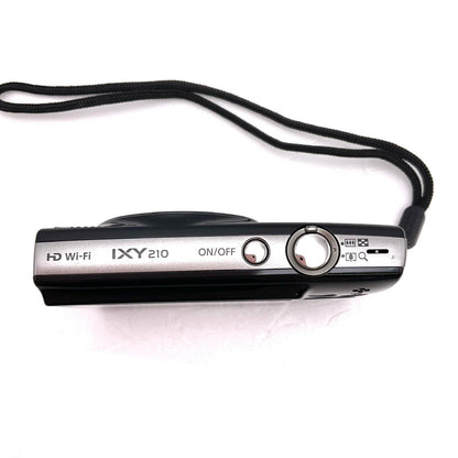 【全額返金保証】【最速発送】Canon コンパクトデジタルカメラ IXY 210 [ブラック] 動作確認済