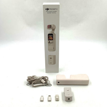 【全額返金保証】【最速発送】DJI DJI Pocket 2 Exclusive Combo (Sunset White) 美品 動作確認済