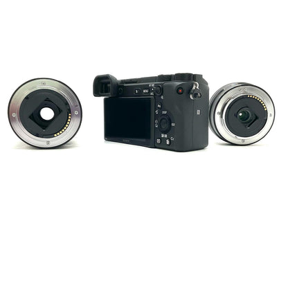 【全額返金保証】【最速発送】Sony デジタル一眼 α6400 ILCE-6400X ダブルズームレンズキット [ブラック] ブラック 美品 動作確認済
