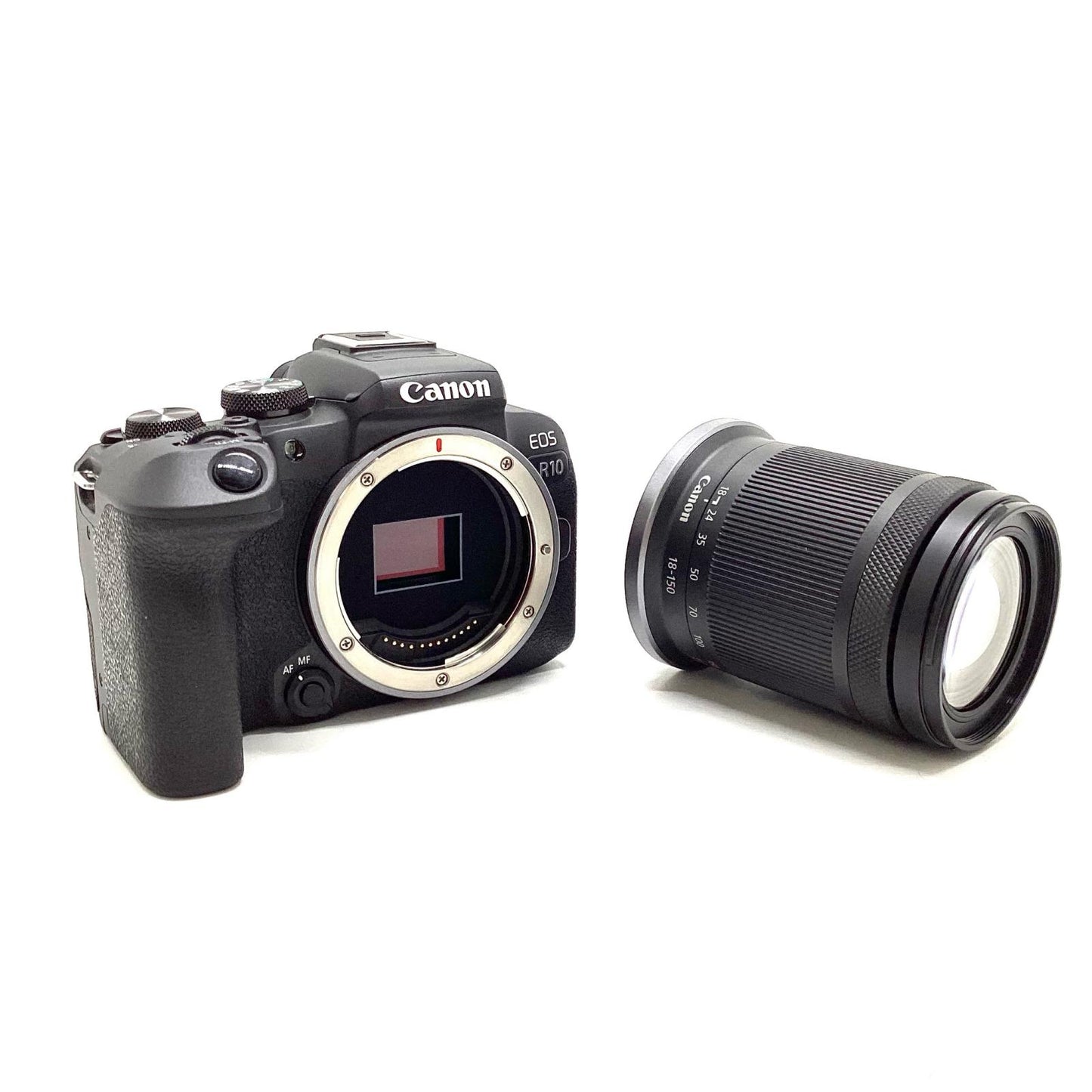 【全額返金保証】【最速発送】Canon デジタル一眼 EOS R10 RF-S18-150 IS STM レンズキット ブラック 美品 動作確認済