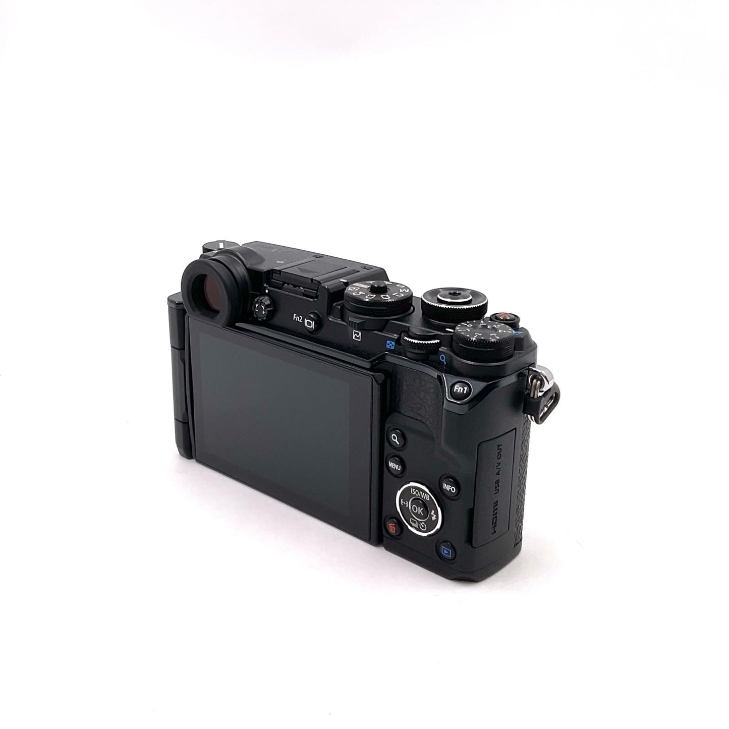 【全額返金保証】【最速発送】OLYMPUS デジタル一眼 PEN-F ボディ ブラック 美品 動作確認済
