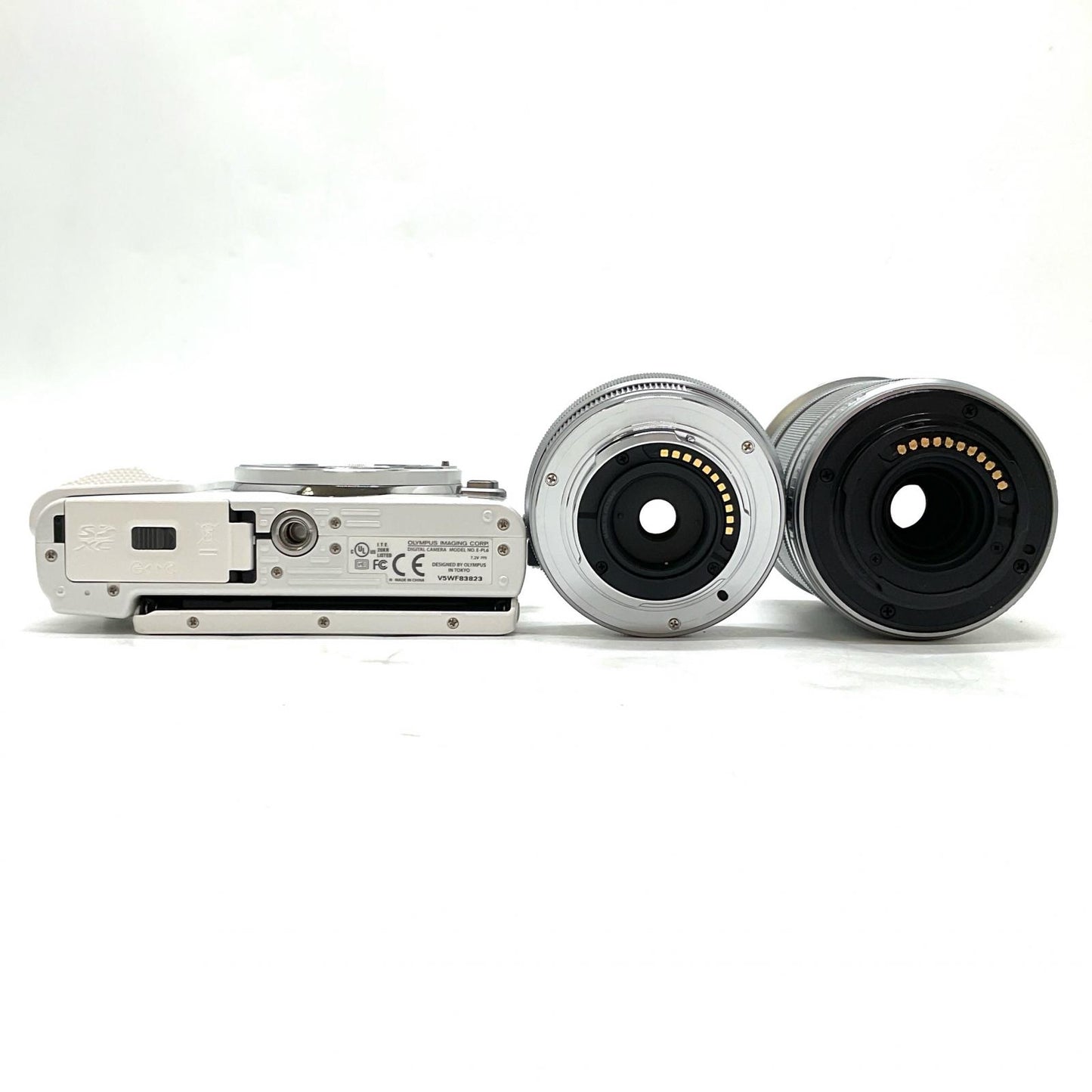 【全額返金保証】【最速発送】OLYMPUS デジタル一眼 OLYMPUS PEN Lite E-PL6 EZ ダブルズームキット ホワイト 美品 動作確認済