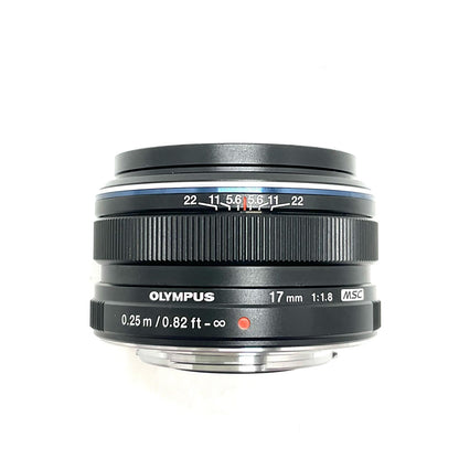 【全額返金保証】【最速発送】OLYMPUS M.ZUIKO DIGITAL 17mm F1.8 [ブラック] 美品 動作確認済