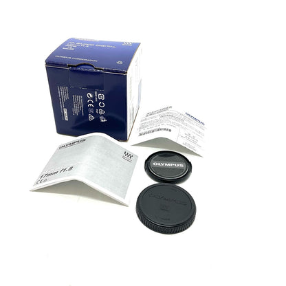 【全額返金保証】【最速発送】OLYMPUS M.ZUIKO DIGITAL 17mm F1.8 [ブラック] 美品 動作確認済