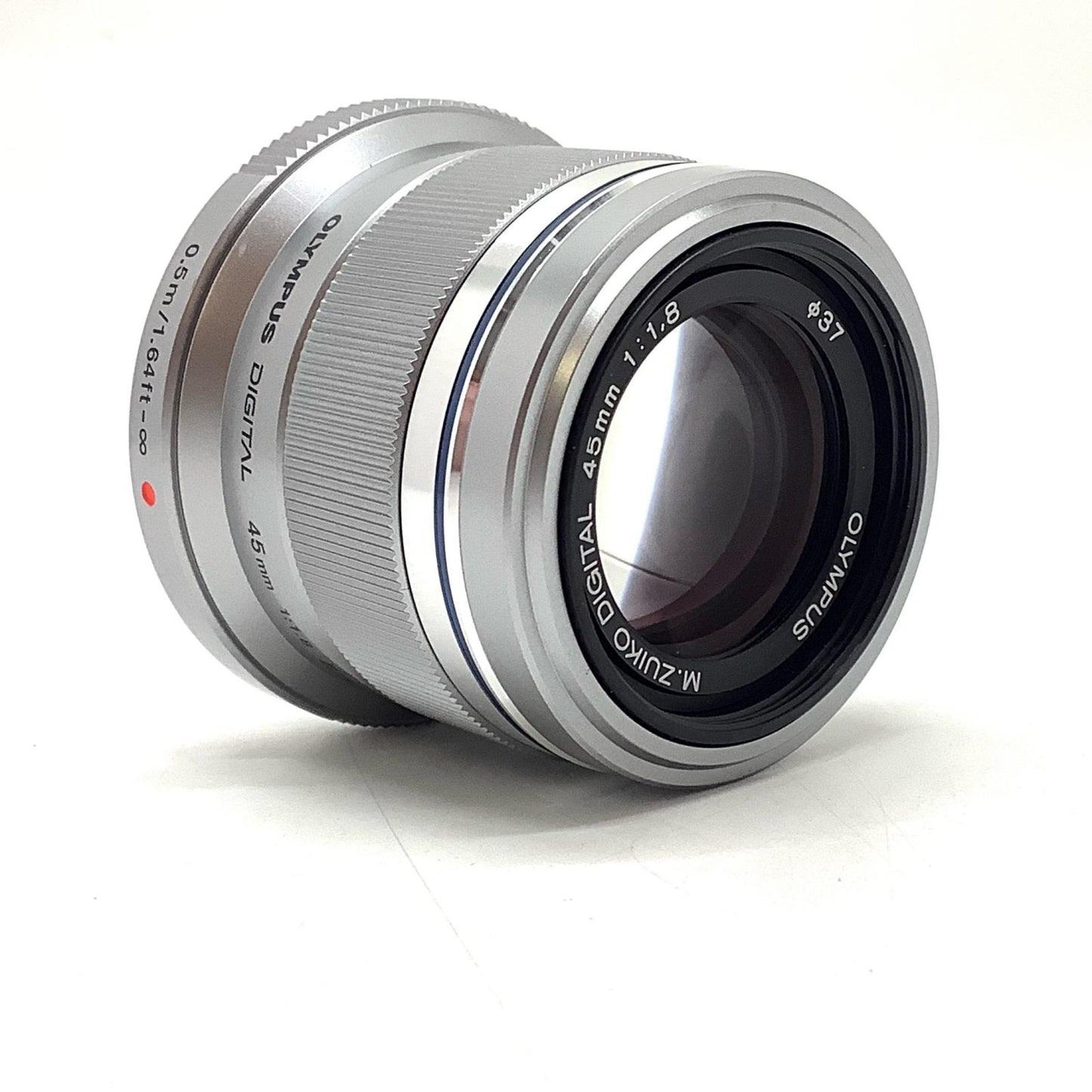 【全額返金保証】【最速発送】OLYMPUS M.ZUIKO DIGITAL 45mm F1.8 [シルバー] 美品 動作確認済