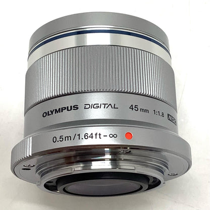 【全額返金保証】【最速発送】OLYMPUS M.ZUIKO DIGITAL 45mm F1.8 [シルバー] 美品 動作確認済