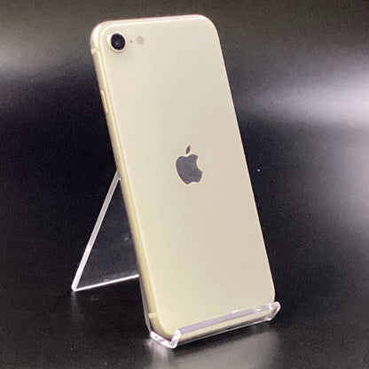 【全額返金保証】【最速発送】Apple iPhone iPhone SE（第3世代） 64GB スターライト au SIMフリー 白ロム 美品 動作確認済 95%