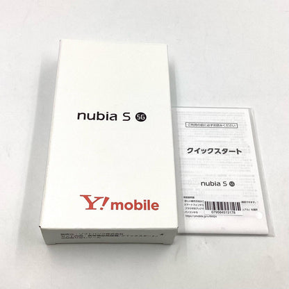 【全額返金保証】【最速発送】ZTE nubia S 5G 128GB ブラック Softbank A403ZT 白ロム 超美品 動作確認済