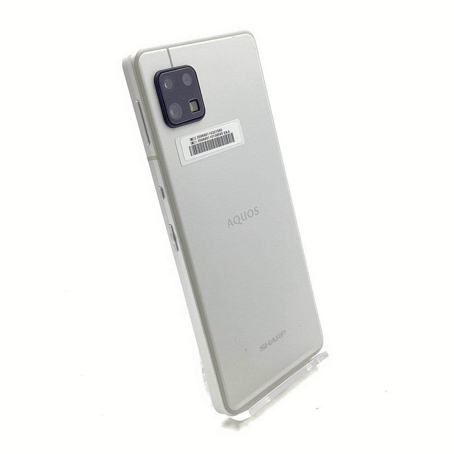 【全額返金保証】【最速発送】SHARP AQUOS sense6 64GB シルバー Softbank SIMフリー SH-M19 白ロム 美品 動作確認済