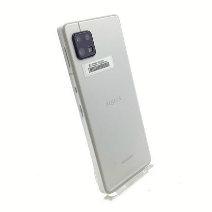 【全額返金保証】【最速発送】SHARP AQUOS sense6 64GB シルバー Softbank SIMフリー SH-M19 白ロム 美品 動作確認済