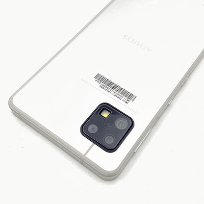 【全額返金保証】【最速発送】SHARP AQUOS sense6 64GB シルバー Softbank SIMフリー SH-M19 白ロム 美品 動作確認済