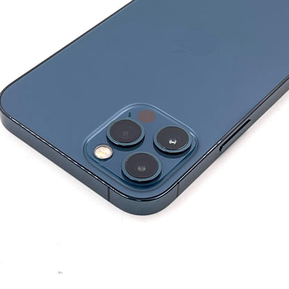 【全額返金保証】【最速発送】Apple iPhone iPhone 12 Pro 128GB パシフィックブルー au 白ロム 美品 動作確認済 80%