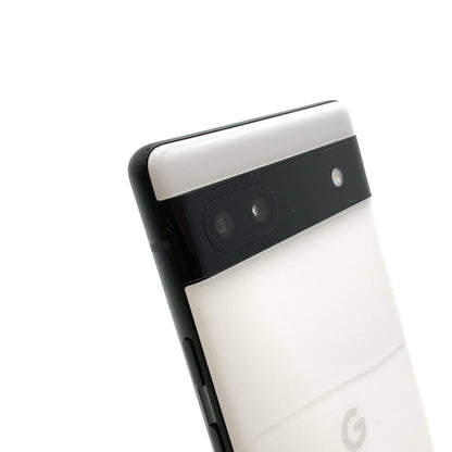 【全額返金保証】【最速発送】Google Pixel 6a 128GB チョーク au SIMフリー GB17L 白ロム 美品 動作確認済