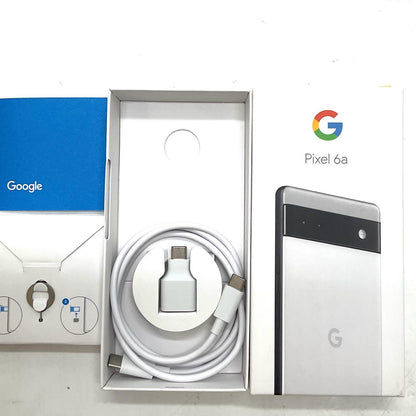 【全額返金保証】【最速発送】Google Pixel 6a 128GB チョーク au SIMフリー GB17L 白ロム 美品 動作確認済
