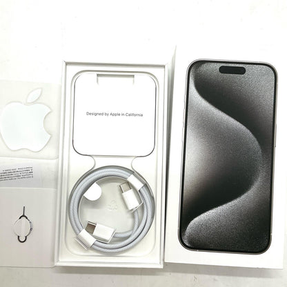 【全額返金保証】【最速発送】Apple iPhone iPhone 15 Pro 256GB ホワイトチタニウム SIMフリー 白ロム 美品 動作確認済 82%