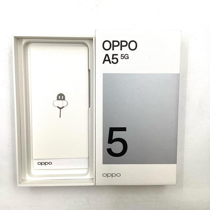 【全額返金保証】【最速発送】OPPO A 5 5G 128GB ホワイト au SIMフリー OPG06 白ロム 超美品 動作確認済