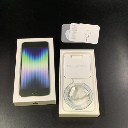 【全額返金保証】【最速発送】Apple iPhone iPhone SE（第3世代） 64GB スターライト docomo 白ロム 美品 動作確認済 100%