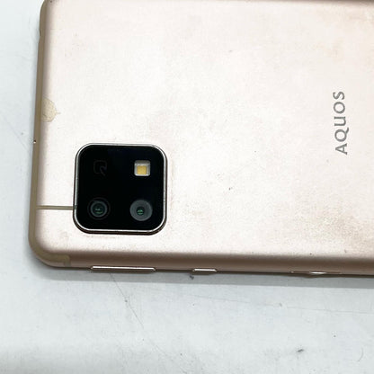 【全額返金保証】【最速発送】SHARP AQUOS sense4 basic 64GB Softbank SIMフリー A003SH 白ロム 動作確認済