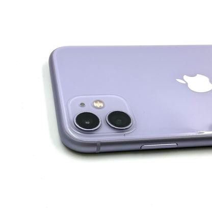 【全額返金保証】【最速発送】Apple iPhone iPhone 11 64GB パープル au 白ロム 動作確認済 87%
