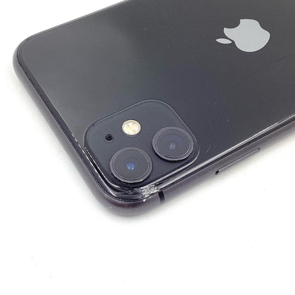 【最速発送】Apple iPhone iPhone 11 128GB ブラック au 白ロム【難有】 76%