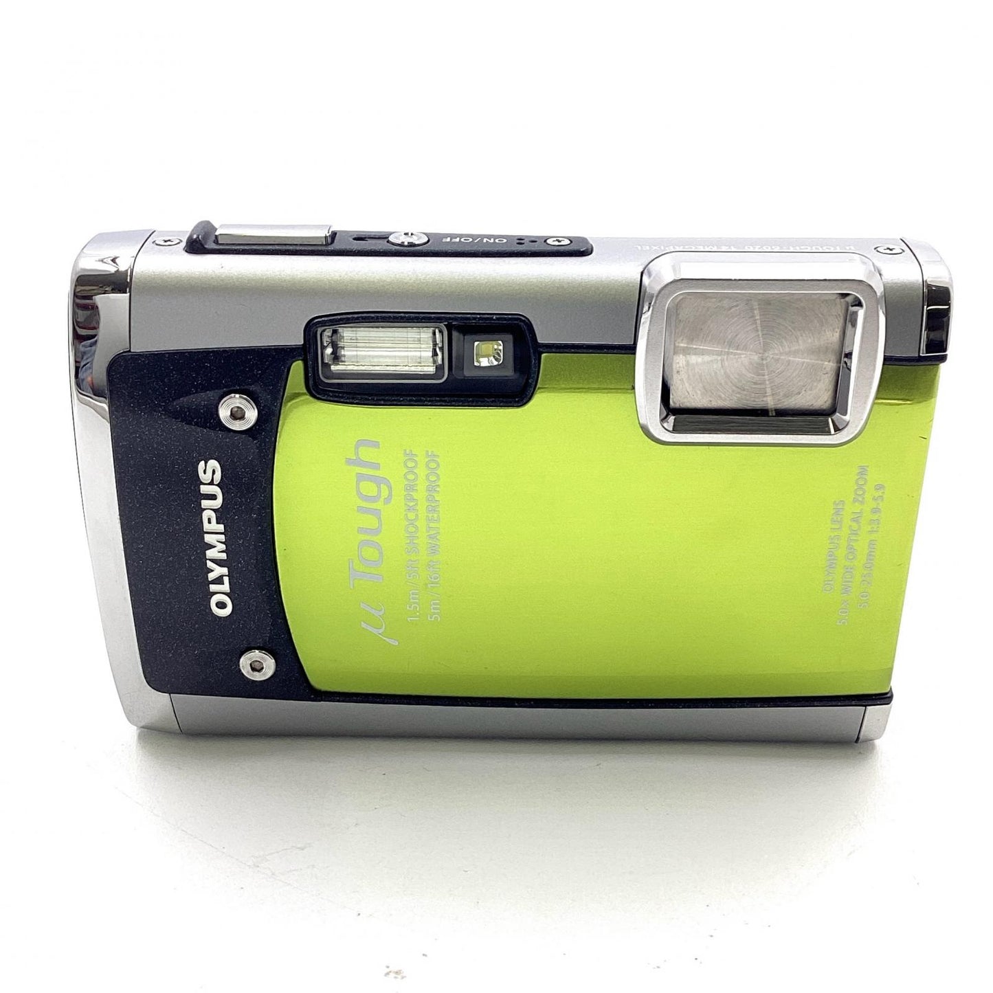 【全額返金保証】【最速発送】OLYMPUS コンパクトデジタルカメラ μTOUGH-6020 [グリーン] 美品 動作確認済