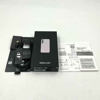 【全額返金保証】【最速発送】SAMSUNG Galaxy S23 256GB Lavender au SCG19 白ロム 動作確認済
