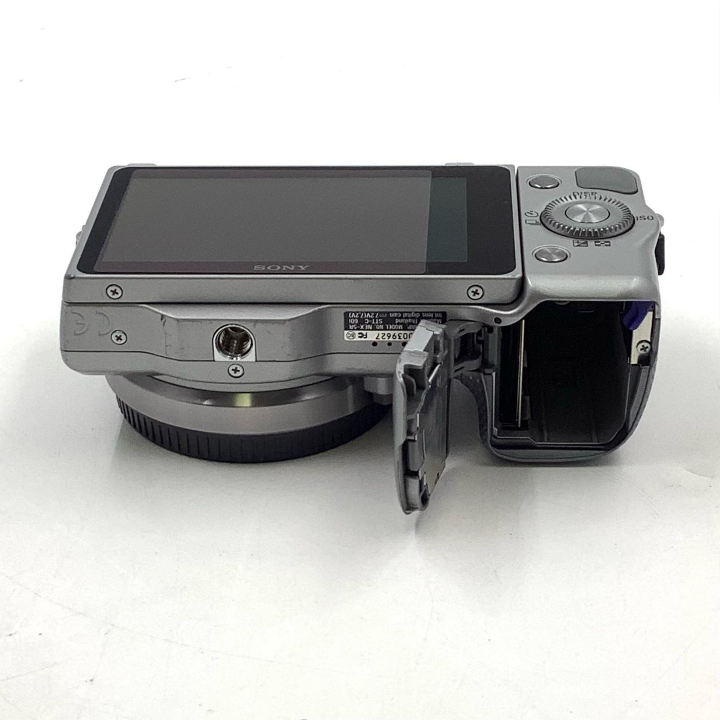 【全額返金保証】【最速発送】Sony デジタル一眼 α NEX-5RL パワーズームレンズキット シルバー 動作確認済