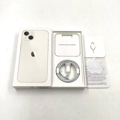 【全額返金保証】【最速発送】Apple iPhone iPhone 13 128GB スターライト docomo 白ロム 美品 動作確認済 85%