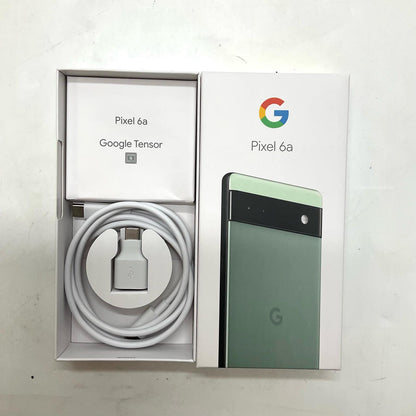 【全額返金保証】【最速発送】Google Pixel 6a 128GB セージ SIMフリー GB17L 白ロム 美品 動作確認済