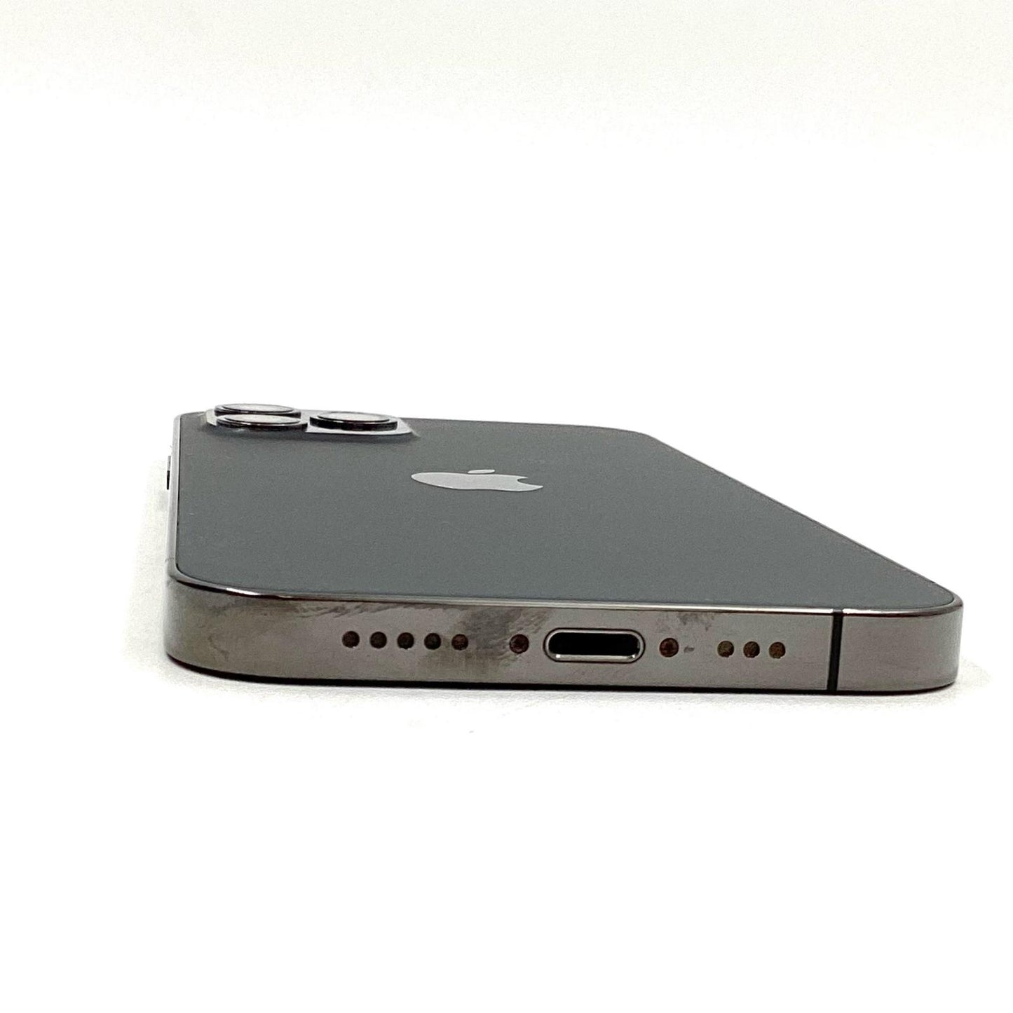 【全額返金保証】【最速発送】Apple iPhone iPhone 12 Pro 128GB グラファイト au 白ロム 動作確認済 90%
