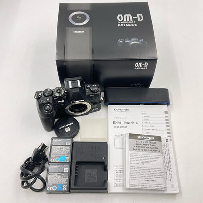 【全額返金保証】【最速発送】OLYMPUS デジタル一眼 OM-D E-M1 ボディ ブラック 動作確認済
